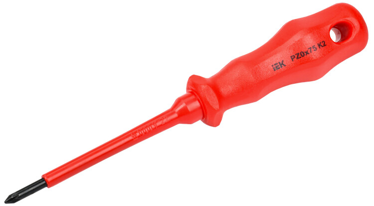 IEK ARMA2L 3 Отвертка диэлектрическая PZ0х75 K2 (A2L3-SC30-K2-PZ-00-075) превью в интернет-магазине электрики Форум Электро в Москве