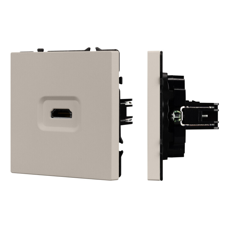 Картинка Arlight Механизм HDMI розетки SCT-NOBE-MHD1-SFPL-CA (Кашемир) (061842) в интернет-магазине Форум Электро в Москве