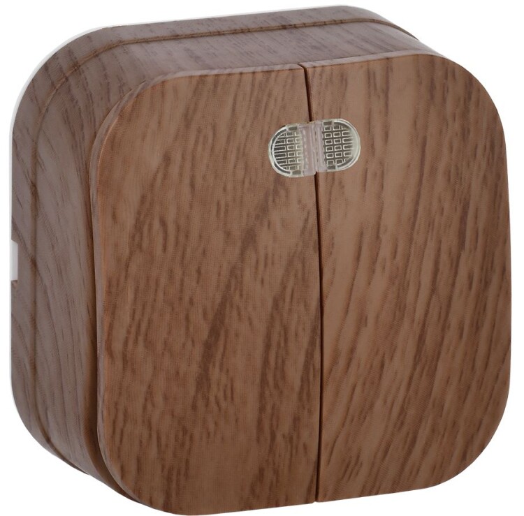 Картинка IEK GLORY ВС20-2-1-ХД Выключ. 2-кл. инд. о/у 10А GLORY дуб (EVH21-K24-10) в интернет-магазине Форум Электро в Москве