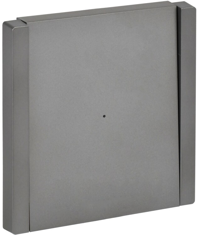 Картинка IEK FORTE&PIANO Сталь Выключатель 1-кл с индикатором 10А FP502 (FP-V10-1-10-1-K46) в интернет-магазине Форум Электро в Москве