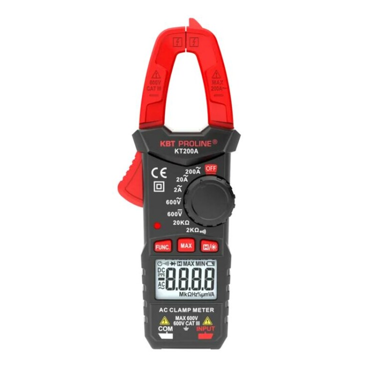 KT 200A "PROLINE" Токовые клещи цифровые (КВТ) (79129) превью в интернет-магазине электрики Форум Электро в Москве