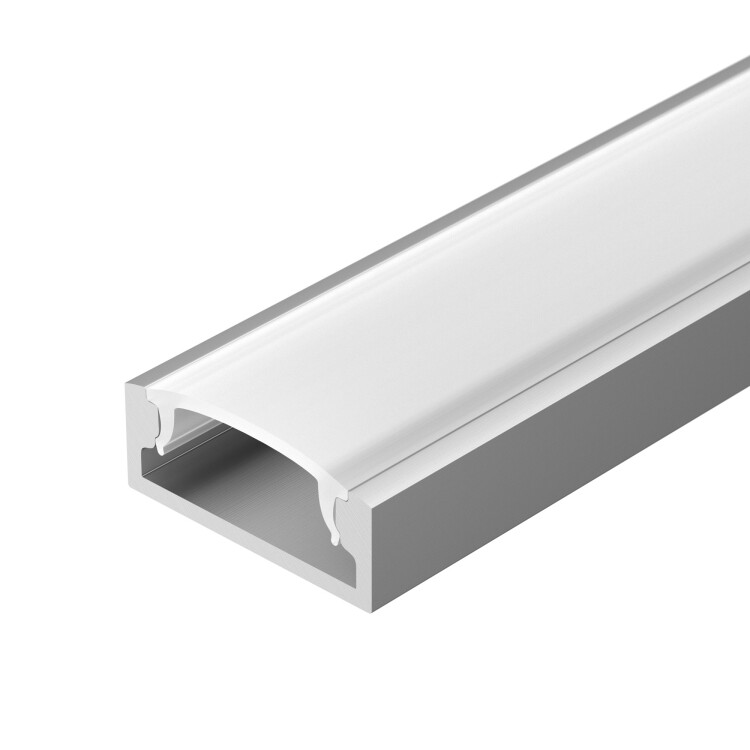 Arlight Профиль с экраном ALU-WIDE-H8-2000 ANOD+FROST (Алюминий) (014852) превью в интернет-магазине электрики Форум Электро в Москве