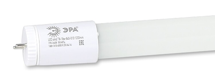 Лампа светодиодная ЭРА RED LINE ECO LED T8-10W-865-G13-600mm G13 10 Вт трубка стекло холодный дневной свет