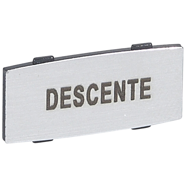 Legrand Osmoz вставк. узкая алюм. "DESCENTE" надпись