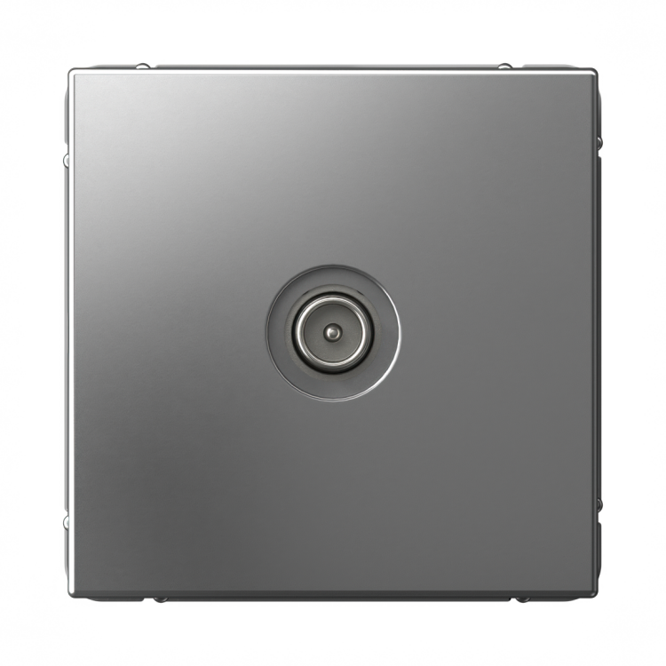 Картинка Systeme Electric ArtGallery Сталь TV Розетка проходная 4DB, механизм (GAL000992) в интернет-магазине Форум Электро в Москве