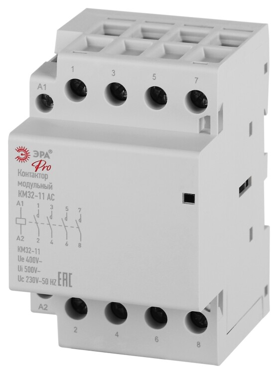 ЭРА Контактор модульный PRO NO-902-333 КМ32-11 АС (Б0062323) превью в интернет-магазине электрики Форум Электро в Москве
