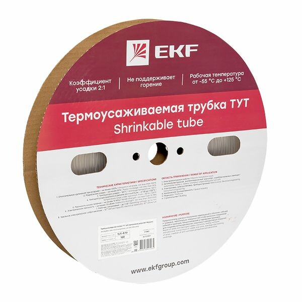 Фотография EKF Термоусаживаемая трубка ТУТ 4/2 прозрачная рулон (=this.property.MANUFACTURERCODE}) в интернет-магазине Форум Электро в Москве EKF Термоусаживаемая трубка ТУТ 4/2 прозрачная рулон (=this.property.MANUFACTURERCODE}) фото в интернет-магазине Форум Электро в Москве