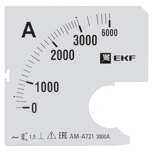 EKF Шкала сменная для A721 3000/5А-1,5 PROxima
