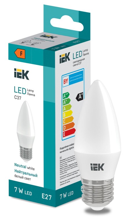 LED Candle C37 600lm 4000K E27 IEK (LL-I-C37-7-230-40-E27) превью в интернет-магазине электрики Форум Электро в Москве