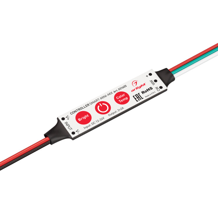 Arlight Контроллер SMART-MINI-MIX (12-24V, 2x2A) (IP20 Пластик, 5 лет) (031605) превью в интернет-магазине электрики Форум Электро в Москве