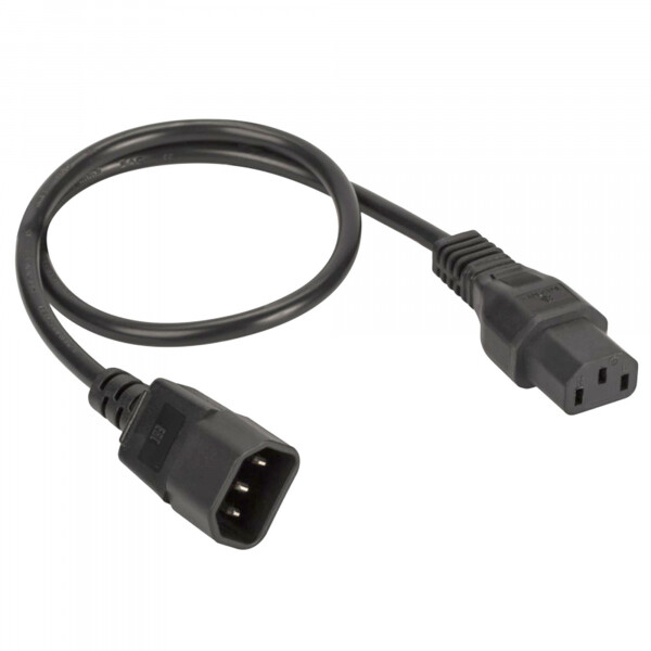 Картинка Кабель питания ДКС, IEC320 C13 - IEC320 C14, 2 м, сечение 3 х 1,5 мм (R5CORD3420) в интернет-магазине Форум Электро в Москве