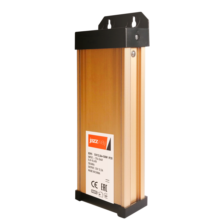 Jazzway Драйвер BSPS 12V12,5A=150W брызгозащищенный IP45 (.1001221) превью в интернет-магазине электрики Форум Электро в Москве