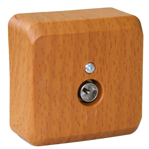 Картинка ЭТЮД О/У телевизионная РОЗЕТКА, БУК, Россия (TVA-002T) в интернет-магазине Форум Электро в Москве