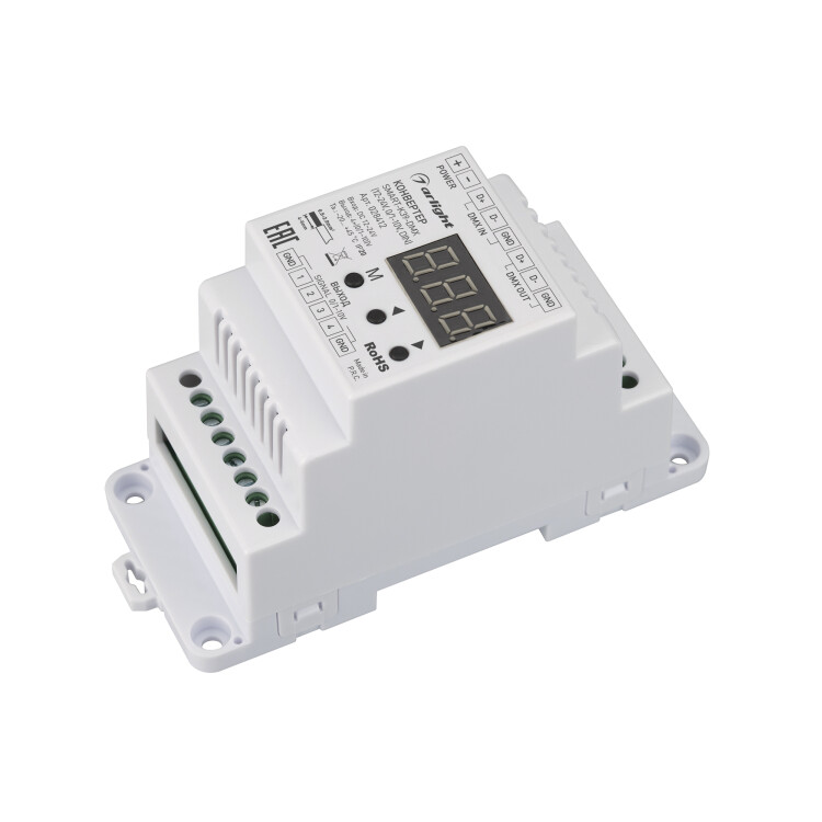 Arlight Конвертер SMART-K39-DMX (12-24V, 0/1-10V, DIN) (Металл) (028412) превью в интернет-магазине электрики Форум Электро в Москве