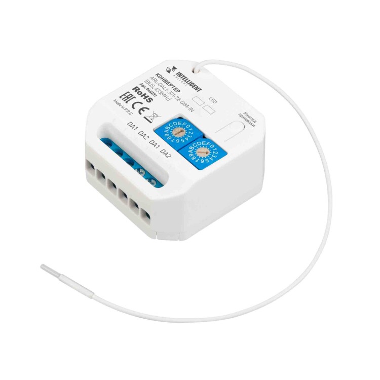 Arlight INTELLIGENTIGHT Конвертер-DALI-301-72-DIM-IN (BUS, 433MHz) (IP20 Пластик, 3 года) (060231) превью в интернет-магазине электрики Форум Электро в Москве