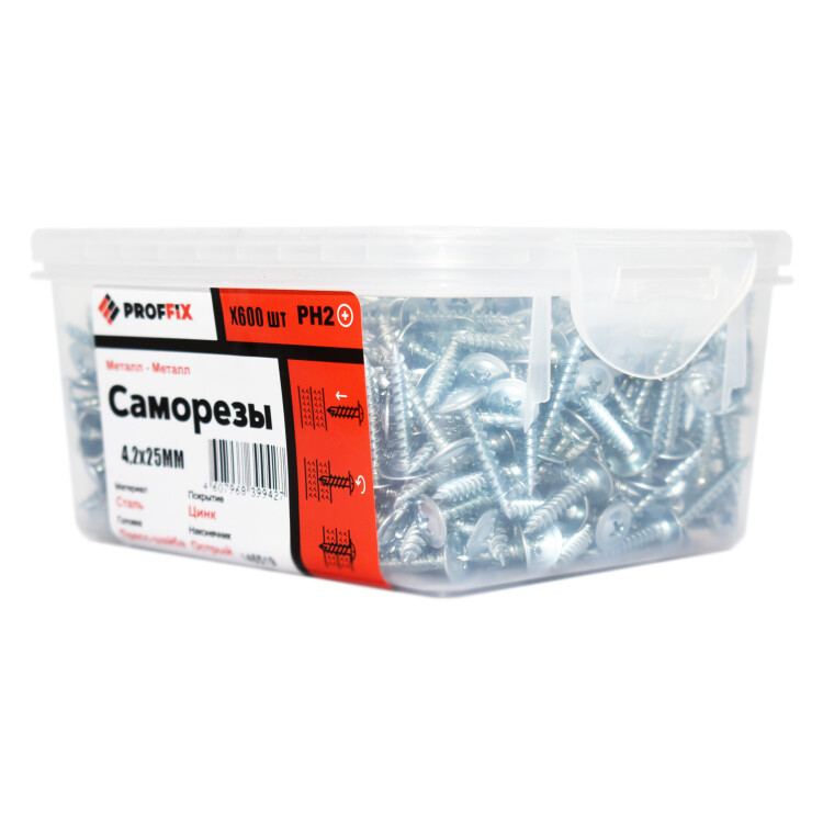 Саморез СММ 4,2х25 усиленный (TWN) (600 шт) - контейнер TECH-KREP PRO (146519) превью в интернет-магазине электрики Форум Электро в Москве