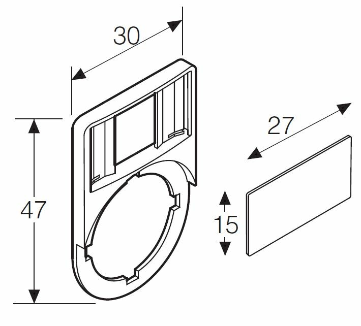 ABB KA1-8121 Шильдик широкий (1SFA616920R8121) превью в интернет-магазине электрики Форум Электро в Москве