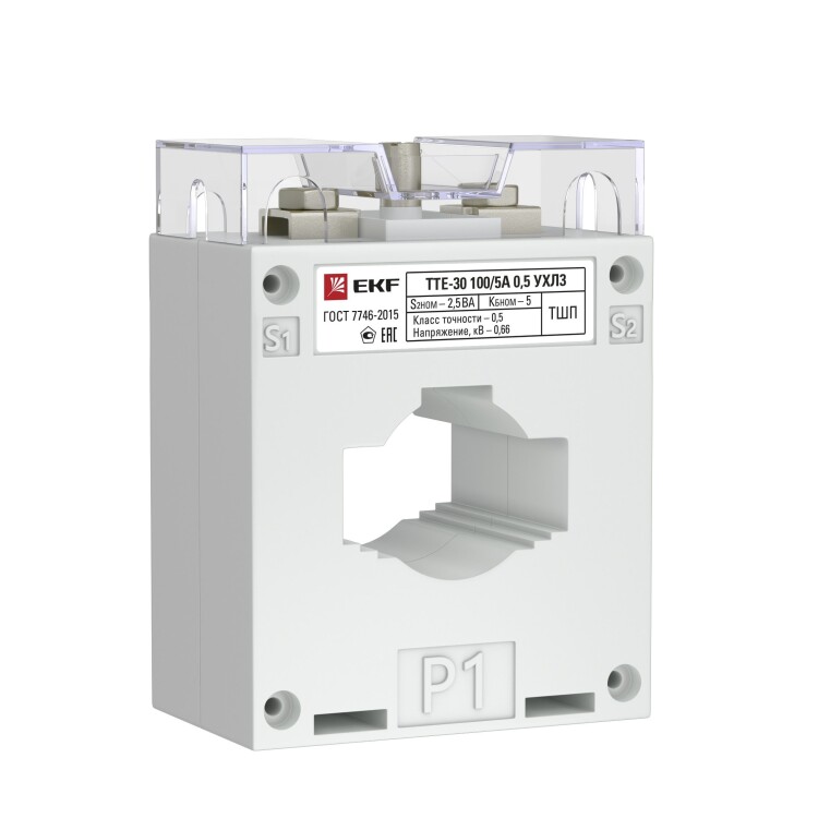 EKF Трансформатор тока ТТЕ-30-100/5А mini класс точности 0,5 PROxima (tte-30M-100) превью в интернет-магазине электрики Форум Электро в Москве