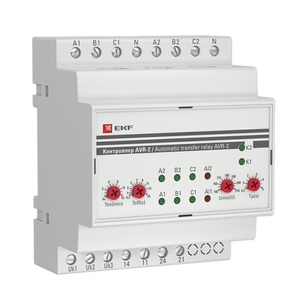 EKF PROxima Контроллер АВР на 2 ввода AVR-2 (rel-avr-2) превью в интернет-магазине электрики Форум Электро в Москве