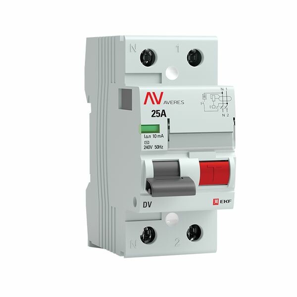 EKF AVERES Устройство защитного отключения DV 2P 25А/ 10мА (AC) (rccb-2-25-10-ac-av) превью в интернет-магазине электрики Форум Электро в Москве EKF AVERES Устройство защитного отключения DV 2P 25А/ 10мА (AC) (rccb-2-25-10-ac-av) превью в интернет-магазине электрики Форум Электро в Москве