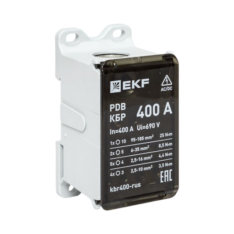 EKF Клеммный блок распределительный КБР 400A (kbr400-rus) превью в интернет-магазине электрики Форум Электро в Москве