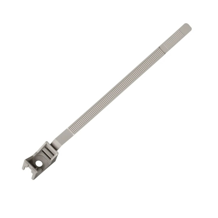 Хомутный держатель со стяжкой 16-32 мм серый (200 шт/уп) Промрукав (PR08.34474) превью в интернет-магазине электрики Форум Электро в Москве