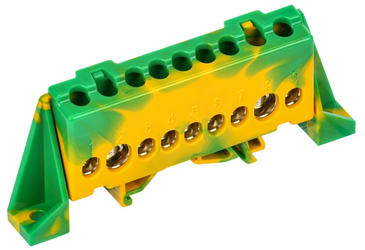 TEKFOR Шина PE "земля" в комб. изол. "Стойка" 8х12-9-ЖЗ IEK (TF-NN20-09-DP-K52) превью в интернет-магазине электрики Форум Электро в Москве