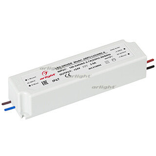 Arlight Блок питания ARPV-LV24060-A (24V, 2.5A, 60W) (IP67 Пластик, 3 года) (018982) превью в интернет-магазине электрики Форум Электро в Москве