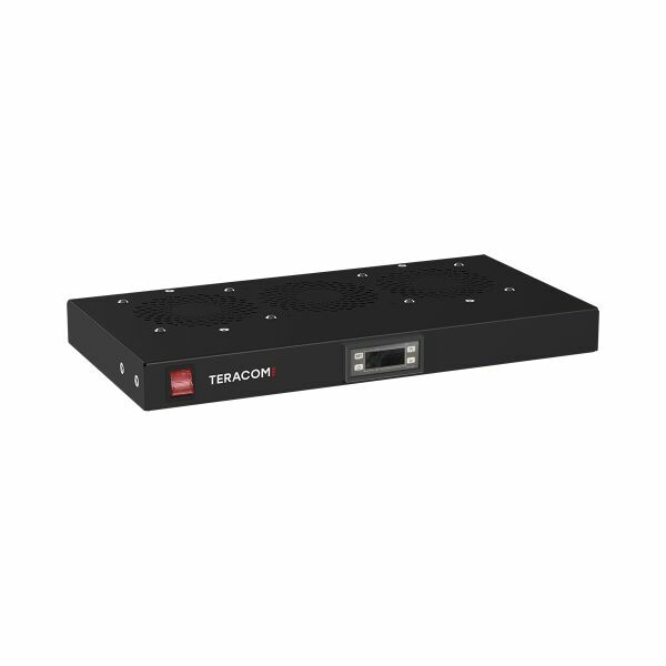 EKF Блок охлаждения TERACOM PRO 1U 2 вентилятора с выключателем и электронным термостатом чёрный (TRP-FN-21T-BK) превью в интернет-магазине электрики Форум Электро в Москве EKF Блок охлаждения TERACOM PRO 1U 2 вентилятора с выключателем и электронным термостатом чёрный (TRP-FN-21T-BK) превью в интернет-магазине электрики Форум Электро в Москве