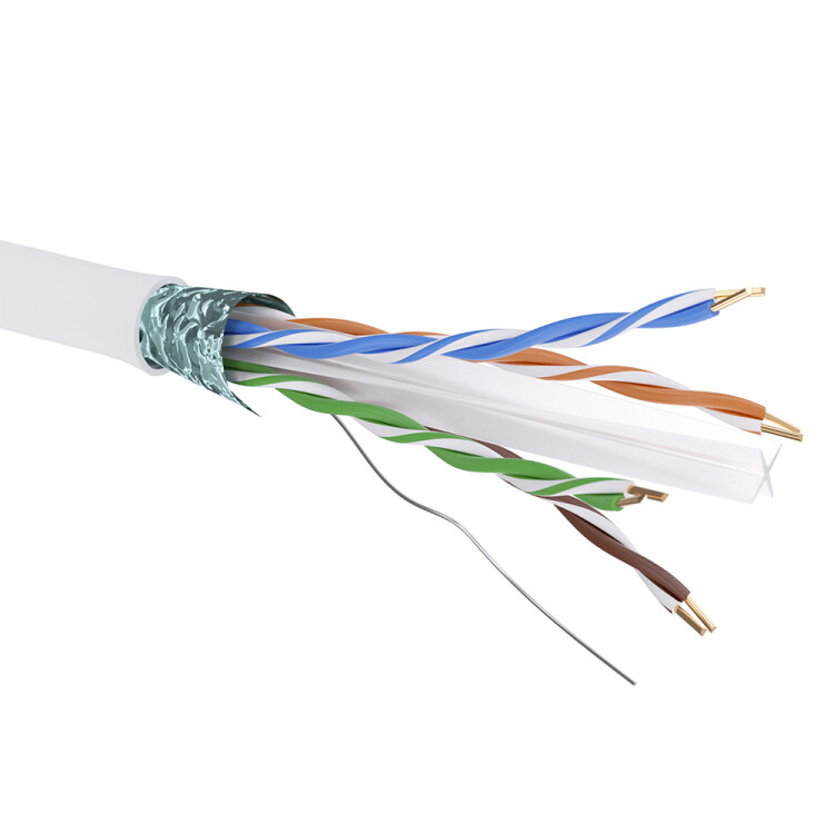 DKC Кабель CAT 6, F/UTP, Hг(A)-LSLTx, бухта 305м, белый (RN6FUA03WH) превью в интернет-магазине электрики Форум Электро в Москве
