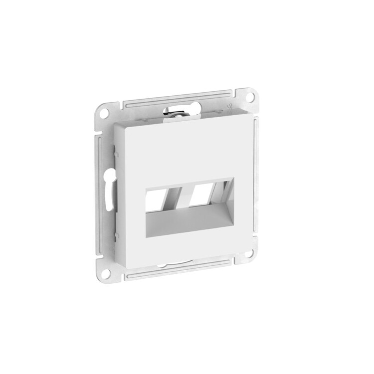 Картинка Systeme Electric AtlasDesign Белый Накладка двойная для информационных функций типа Keystone (ATN000190) в интернет-магазине Форум Электро в Москве