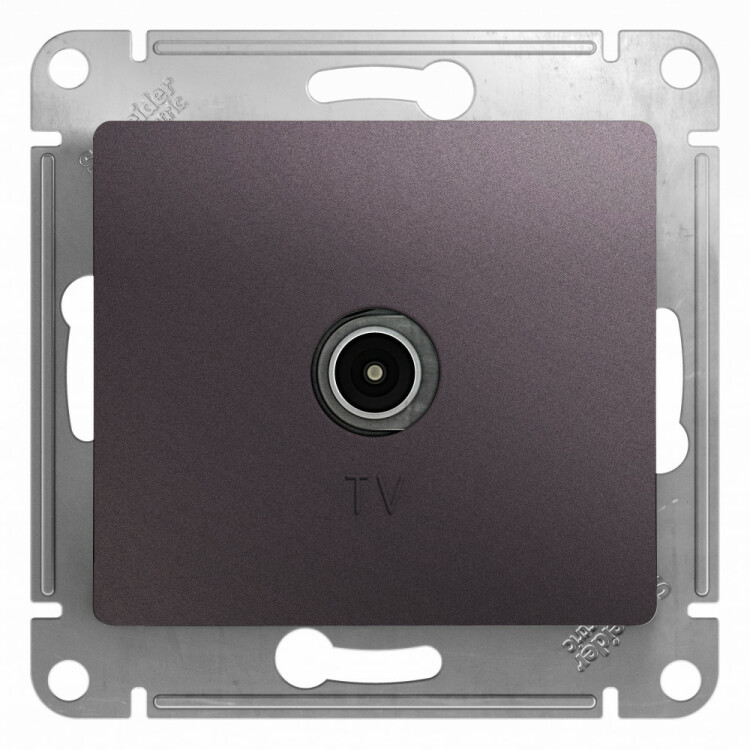 Картинка Systeme Electric Glossa Сиреневый туман Розетка TV коннектор (GSL001493) в интернет-магазине Форум Электро в Москве