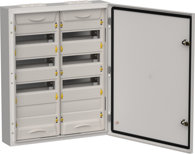 IEK TITAN 5 Корпус мет. ЩРн-96 (2х48) 710х570х140 IP54 сер (TI5-50-N-2X048-54-7035) превью в интернет-магазине электрики Форум Электро в Москве