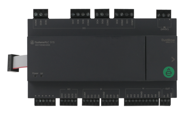 Systeme Electric Смешанный модуль ввода/вывода; 24 VDC; 28 IO: 8 DI, 8 DO (реле), 8 AI, 4 AO (SM172EMIO2800) превью в интернет-магазине электрики Форум Электро в Москве