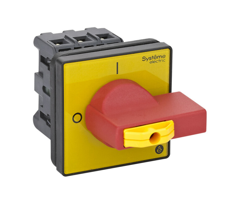 Systeme Electric SystemePact MSD Выключатель-разъединитель 3P 32A IP20 с красной рукояткой на дверцу 4 винта 1 замок (MSD32360R) превью в интернет-магазине электрики Форум Электро в Москве