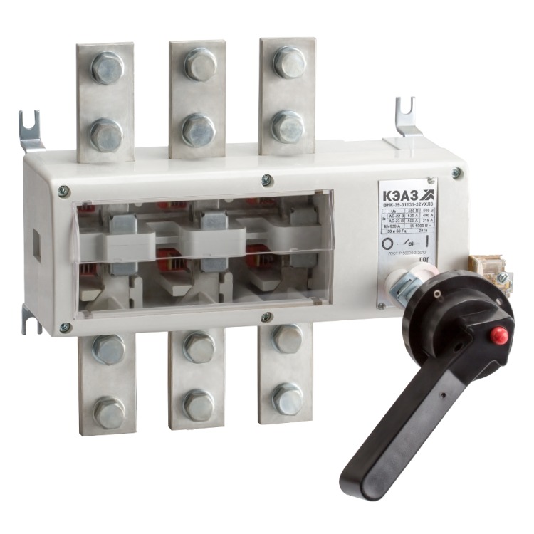 КЭАЗ Выключатель нагрузки ВНК-39-31130N-630А-IP32-УХЛ3 КЭАЗ Выключатель нагрузки ВНК-39-31130N-630А-IP32-УХЛ3