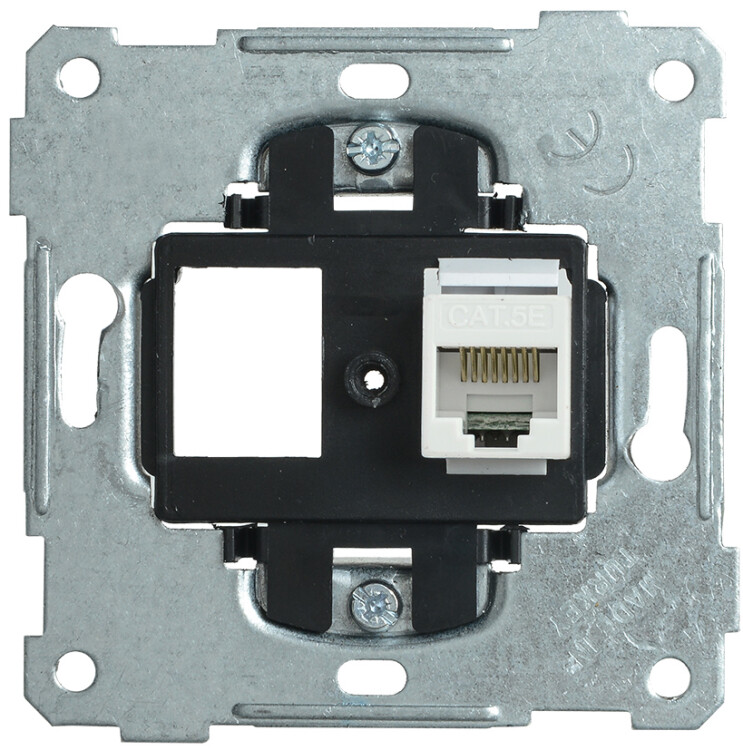 Картинка РK10-1-Б Розетка компьютерная RJ45 Cat5e BOLERO IEK (EKB10-01) в интернет-магазине Форум Электро в Москве