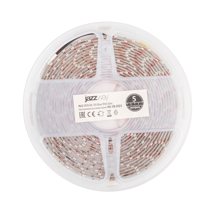 Jazzway Лента PLS 2835/ 60-12V Blue IP65 (5м) (.2858979) превью в интернет-магазине электрики Форум Электро в Москве
