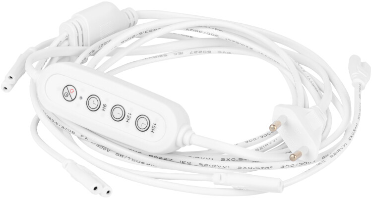 Картинка Разветвитель сетевой для линейных светильников ЭРА 4х IEC C7 2pin+timer на 4 точки с таймером 9 12 1 (Б0070943) в интернет-магазине Форум Электро в Москве