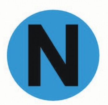 EKF PROxima Наклейка "N" d=20mm.