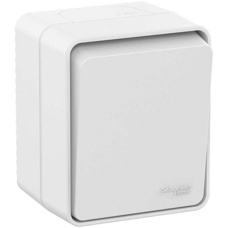 Фотография Systeme Electric AtlasDesign Profi54 Наруж Белый Выключатель 1-клавишный 10 АХ IP54 (ATN540111) в интернет-магазине Форум Электро в Москве Картинка Systeme Electric AtlasDesign Profi54 Наруж Белый Выключатель 1-клавишный 10 АХ IP54 (ATN540111) в интернет-магазине Форум Электро в Москве