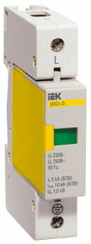 Разрядник ОПС1-D 1P In=5kА, Im=10kA, Un=230B ИЭК