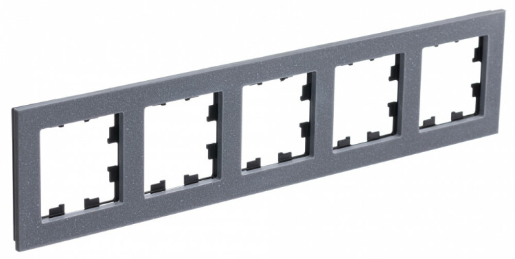 Картинка Systeme Electric AtlasDesign Nature Мрамор айс грей Рамка 5-ая, универсальная (ATN343205) в интернет-магазине Форум Электро в Москве