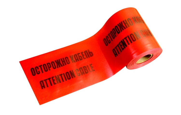 Промрукав ЛСЭ-250 Лента сигнальная предупредительная 250мм 100м "Осторожно! Кабель!" красная (100 м/уп) (PR08.3854) превью в интернет-магазине электрики Форум Электро в Москве