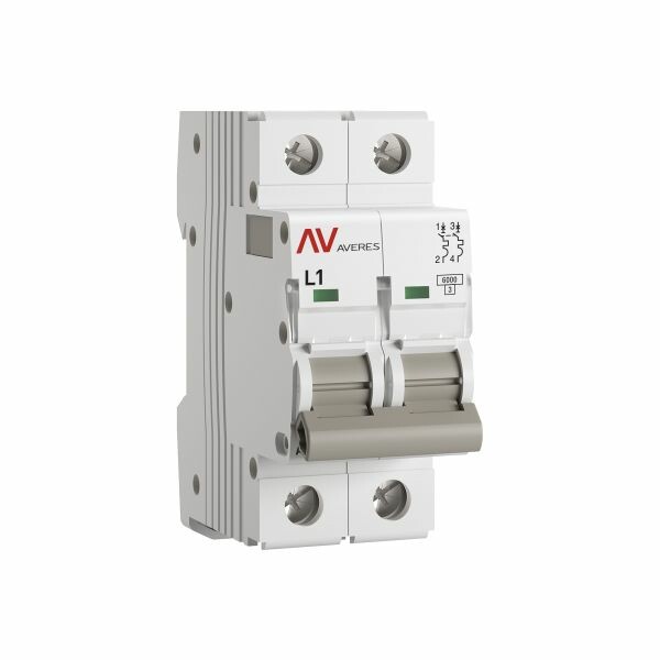 EKF Averes Выключатель автоматический AV-6 2P 1A (L) 6kA (mcb6-2-01L-av) превью в интернет-магазине электрики Форум Электро в Москве