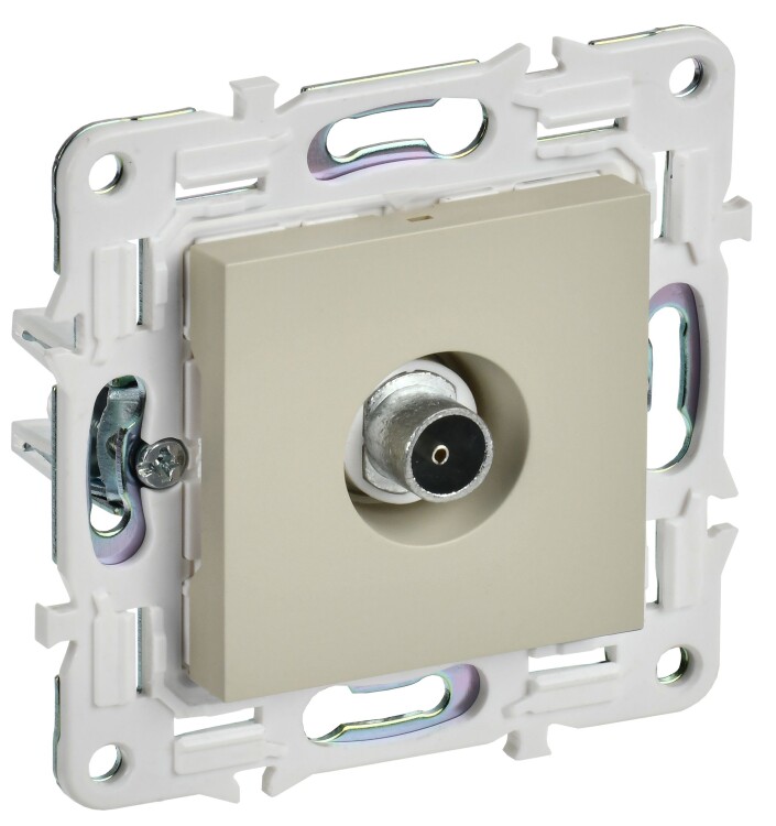 Картинка IEK SKANDY Бежевый Розетка TV оконечная SK-A12B (SK-A10-O-K10) в интернет-магазине Форум Электро в Москве