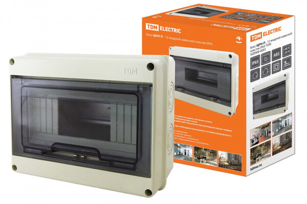 Бокс ЩРН-П-12 модулей навесной пластик IP65 TDM (SQ0908-0003) превью в интернет-магазине электрики Форум Электро в Москве Бокс ЩРН-П-12 модулей навесной пластик IP65 TDM (SQ0908-0003) превью в интернет-магазине электрики Форум Электро в Москве