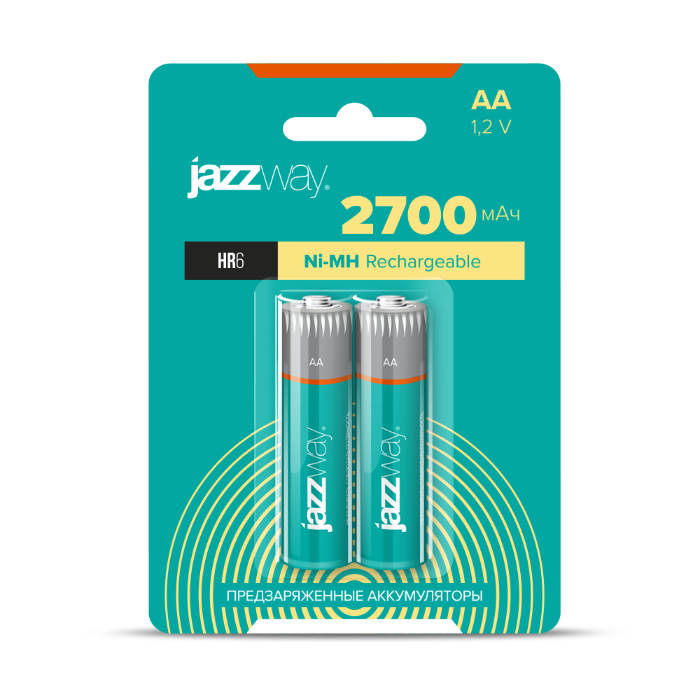 Jazzway Акк. AA 2700мАч предзаряженные BL-2 (.5007840) превью в интернет-магазине электрики Форум Электро в Москве