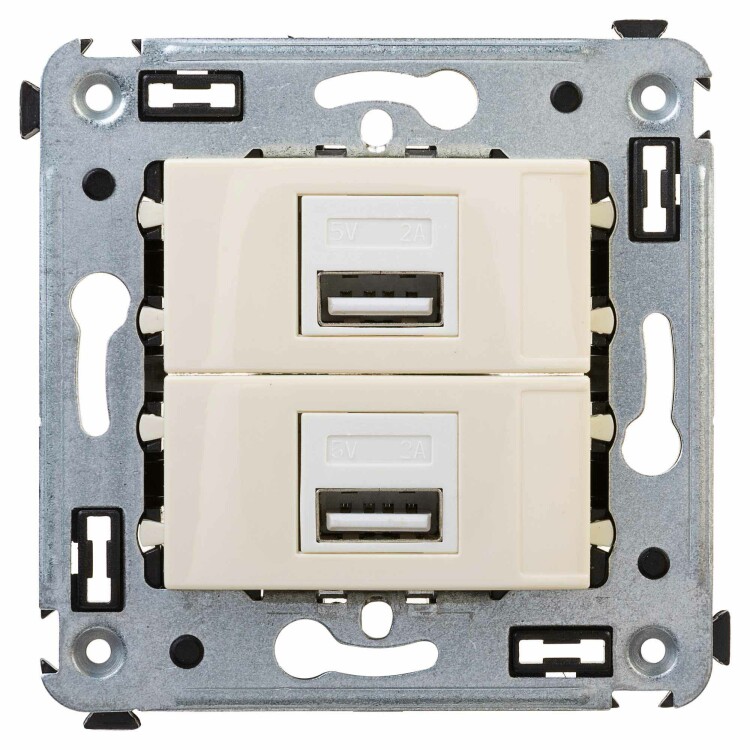 Картинка USB зарядное устройство в стену, "Avanti", "Ванильная дымка" (4405543) в интернет-магазине Форум Электро в Москве