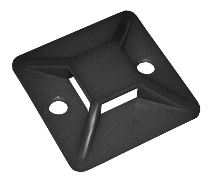IEK Площадка самоклеящаяся 20х20 черная под хомуты (20шт) (UHP31-20-020) превью в интернет-магазине электрики Форум Электро в Москве